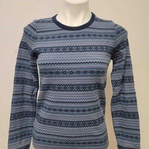 American Eagle Women's Printed Thermal Multi Color Top, L